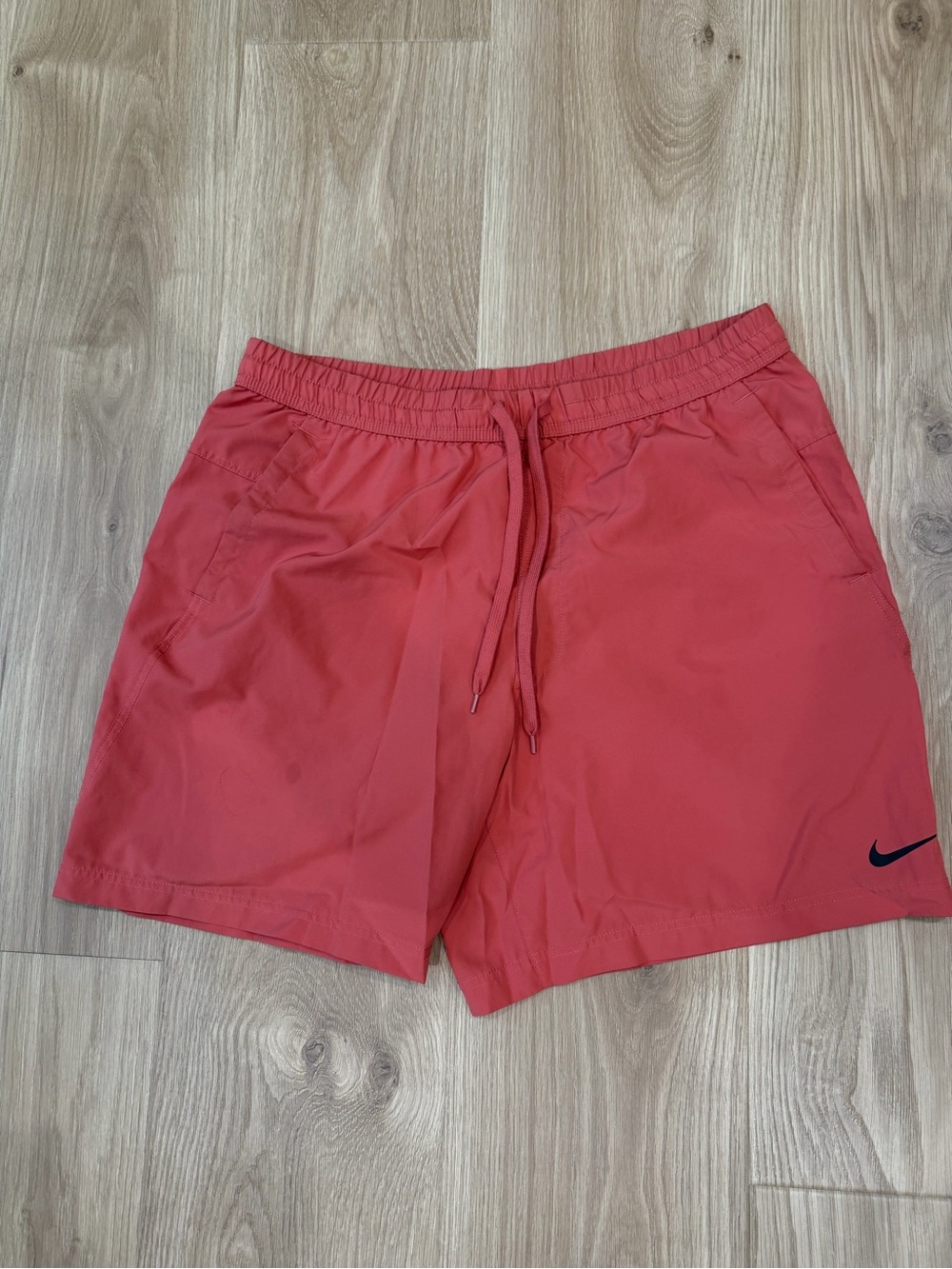 Nike Coral Athletic Shorts with Drawstring
